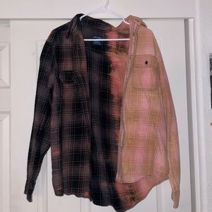 Adult L Tye Dye Flannel